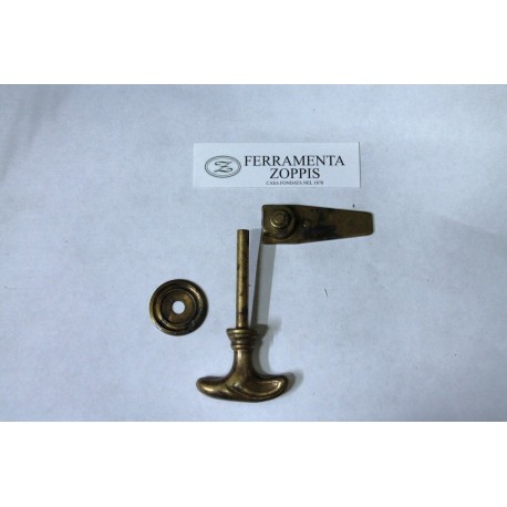 maniglia ottone bronzata 44x88mm. OM135