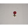 pomo rosso con bordo oro pvc d.20 8/908