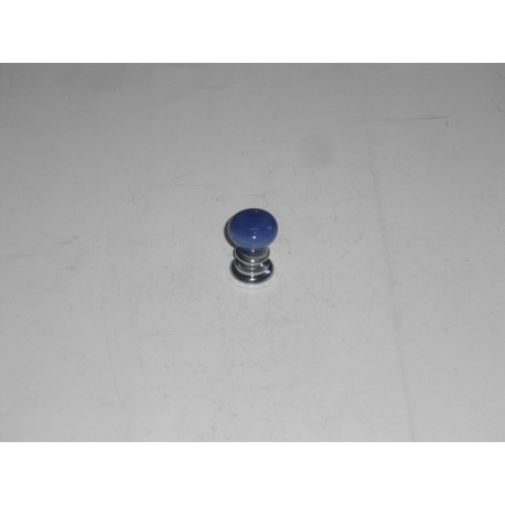 pomo porcellana blu base cromo lucido d.18 3.8170 BL