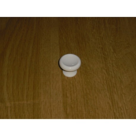 pomo bianco lucido in legno d.30 5264/30