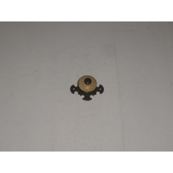 pomo in plastica beige con base bronzo d.25 3866B