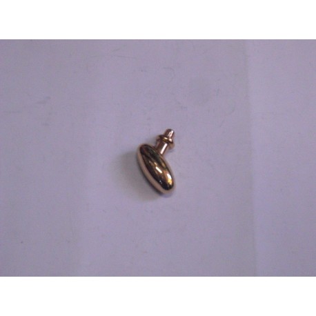 pomo in metallo oro lucido ogiva 30mm. MB009ORO