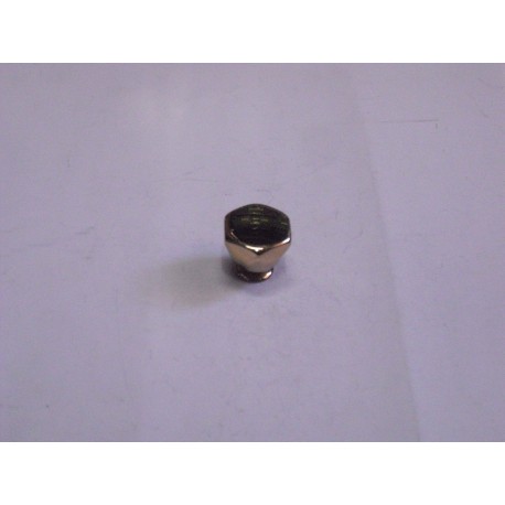 pomo in ottone oro lucido esagonale d.25 A13ITE25