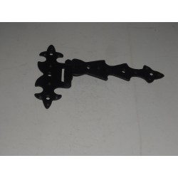 cerniera per mobile ferro battuto nero T con ala zancata 95X135 0960018
