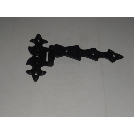 cerniera per mobile ferro battuto nero T con ala zancata 95X135 0960018