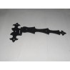 cerniera per mobile ferro battuto nero T con ala zancata 110X210 0960009