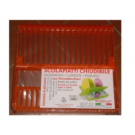 scolapiatti in plastica chiudibile 158453