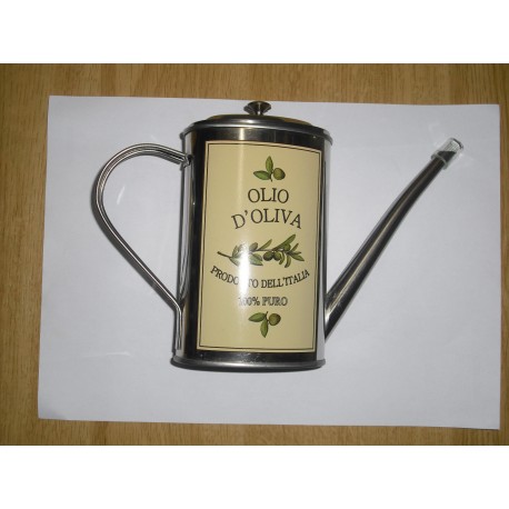 OLIERA DA TAVOLO INOX 500ML. DECORATA OLIVE