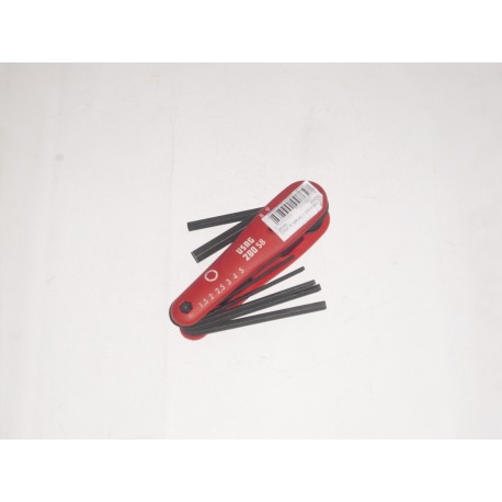 chiavi a brugola set serie da 1,5 a 8mm. USAG 28342