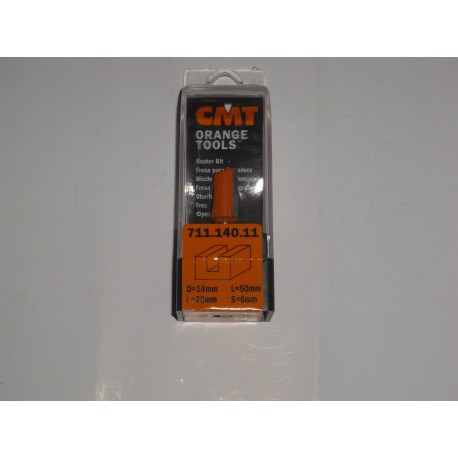 fresa a taglienti diritti per canali D.14 I.20 L.50 711.140.11