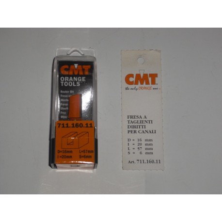 fresa a taglienti diritti per canali D.16 I.20 L.57,2 711.160.11