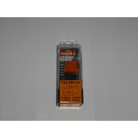 fresa a taglienti diritti per canali D.25 I.20 L.50 711.250.11