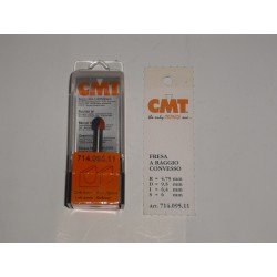 fresa a raggio convesso R.4,75 D.9,5 I.6,4 L.50,8 714.095.11
