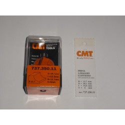 fresa a raggio convesso R.12,7 D.38,1 I.15,5 L.57,7 737.350.11