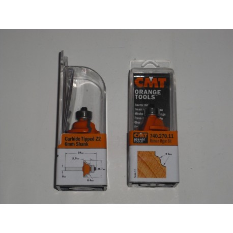 fresa profilate R.4 D.28,7 I.11,5 740.270.11