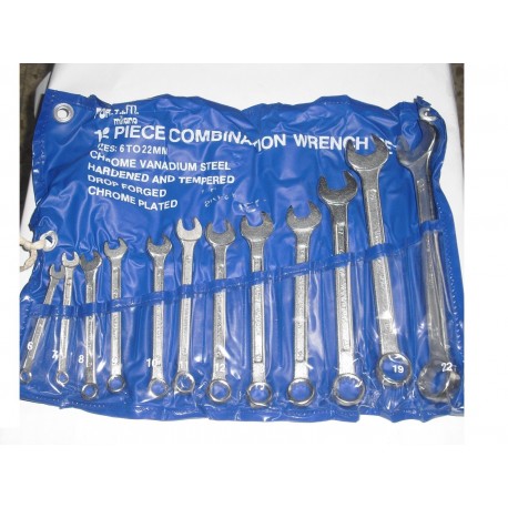 serie chiave combinata da 6 a 22 chrome vanadium import 02403000