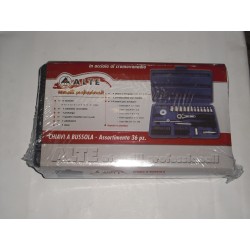 serie cassetta con chiavi a bussola e inserti 36pezzi 216265