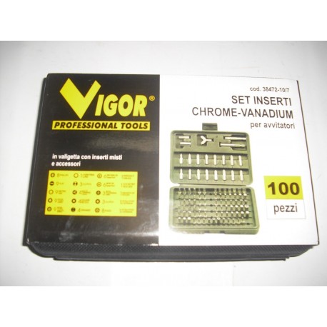 serie cassetta inserti per avvitatore 100pz. 07426000