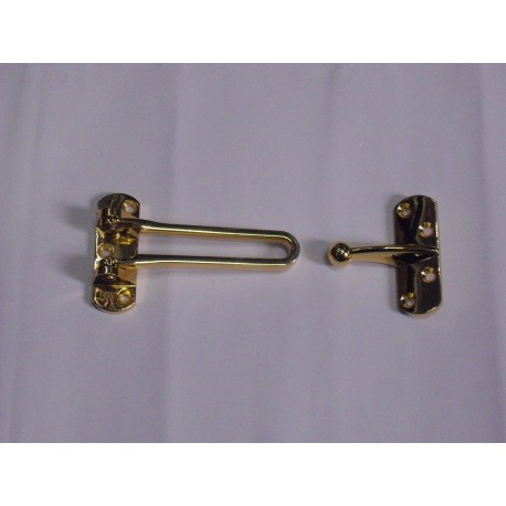 gancio fermaporta ottone lucido cm.10 A648GA