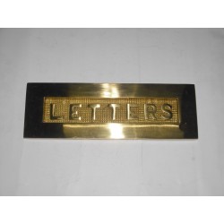 bucalettere per porta ottone lucido 254x75mm. 731600001