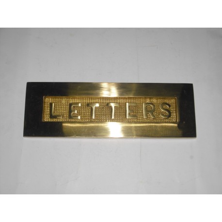 bucalettere per porta ottone lucido 254x75mm. 731600001