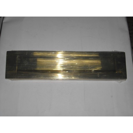 bucalettere per porta ottone lucido GRAVITY 330x80mm. 731470001