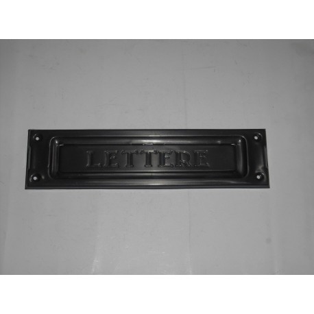 bucalettere per porta lamiera ottone bronzato 235x60 0175031