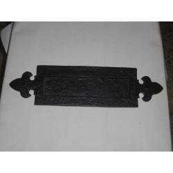 bucalettere per porta ferro nero 350x95mm. 731700040