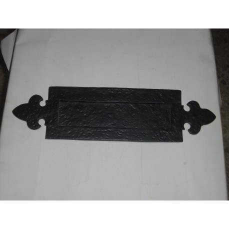 bucalettere per porta ferro nero 350x95mm. 731700040