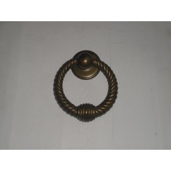 battente anello maniglia per porta ottone bronzato 110mm.  26014.15500.03
