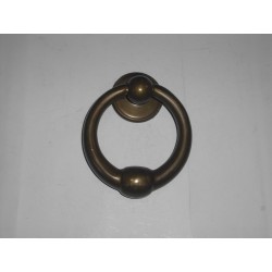 battente anello maniglia per porta ottone bronzato 110mm. 26013.15500.03