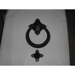 battente anello maniglia per porta ferro forgiato marrone 130X190mm FA782.R