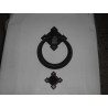battente anello maniglia per porta ferro forgiato marrone 130X190mm FA782.R