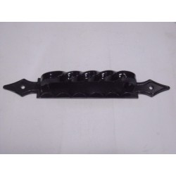 maniglione per porta ferro verniciato nero 30cm. 0302027