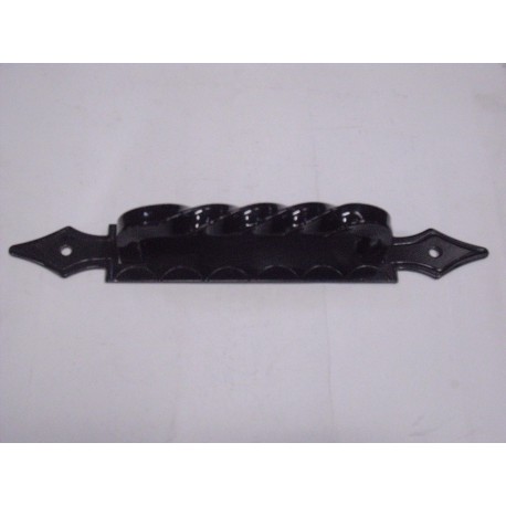 maniglione per porta ferro verniciato nero 30cm. 0302027