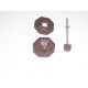 pomo per porta fisso ottagonale ferro forgiato marrone d.62mm. 321100642