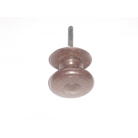 pomo per porta mobile con quadro 8 ferro forgiato marrone d.72mm. FA796.BIS.R