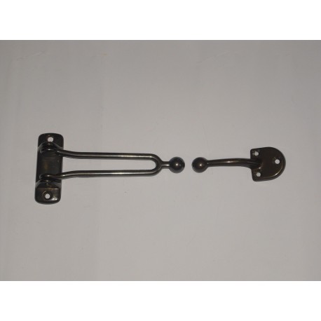 gancio fermaporta ottone cromo bronzato cm.13 600900003