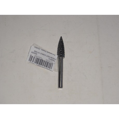 fresa rotativa in metallo duro a fiamma testa d.10mm. 7992R10