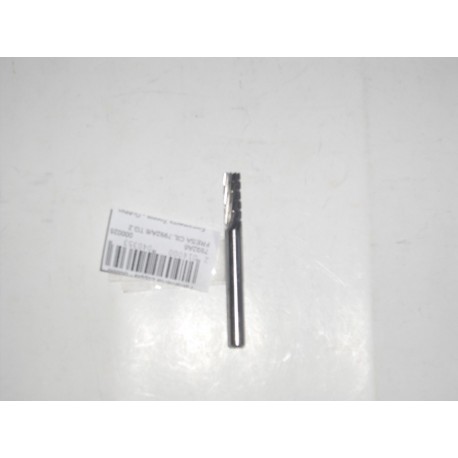 fresa rotativa in metallo duro cilindrica testa con taglienti d.6mm. 7992A6