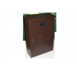 cassetta posta postale esterno marrone c/tetto mm.370x250x90 9271027