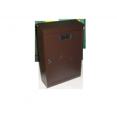cassetta posta postale esterno marrone c/tetto mm.370x250x90 9271027