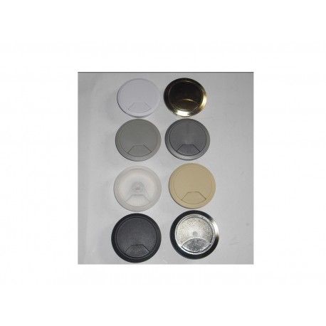 bocchetta passacavi per mobile d.60mm. diversi colori 