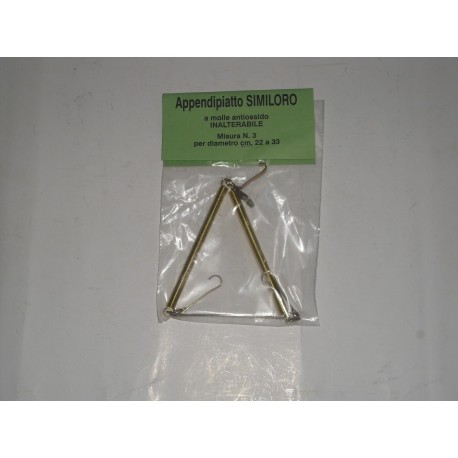 appendipiatto 4pezzi a molla da parete piatti diam. cm.22 a 33 1550044