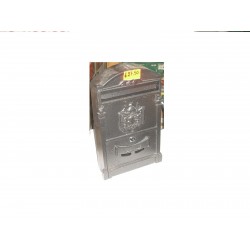 cassetta posta postale esterno alluminio grigio 41x26x9cm. 43281