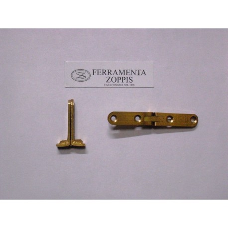 cerniera per ante ottone a snodo con fermo 803R1290L