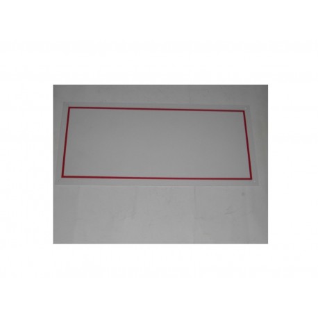 targa in plastica vuota 380x140mm. T00164