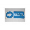 targa in plastica "USCITA" 310X140MM. 5264361