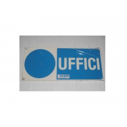 targa in plastica "UFFICI" 310X140MM. A1252