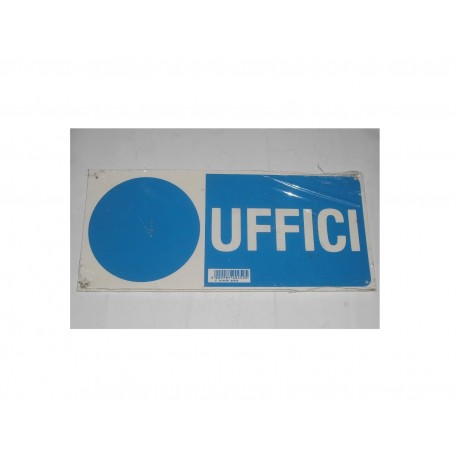 targa in plastica "UFFICI" 310X140MM. A1252